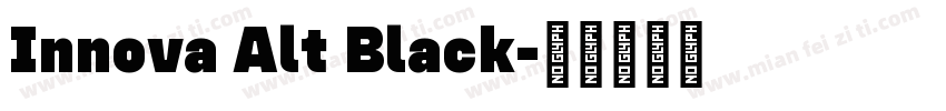 Innova Alt Black字体转换
